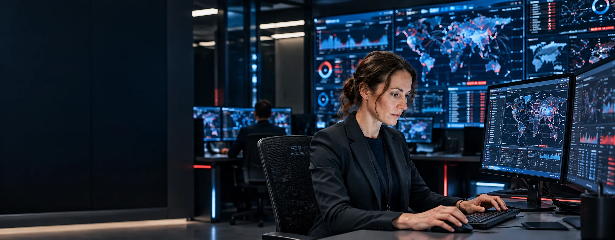 Global operations desk monitoring offshore delivery